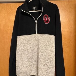 47 Black and Gray Men's 3/4 zip Pullover